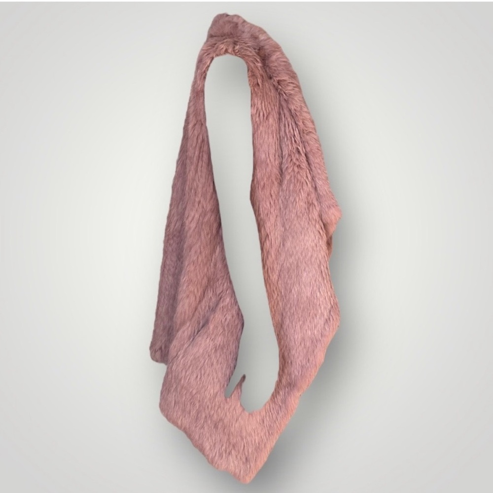 Love Token Mauve Angora Fur Vest Jacket - Picture 6 of 12